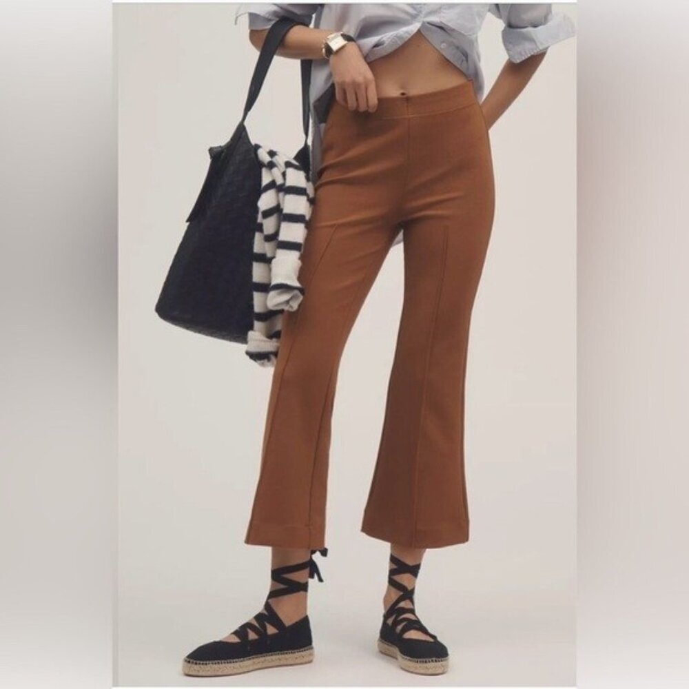 NWT Size LP - The Margot Kick-Flare Pull on Pants by Maeve: Textured Edition